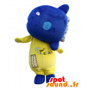 Umigaku kun Maskottchen, blau und gelb Fisch Riesen - MASFR27925 - Yuru-Chara japanischen Maskottchen