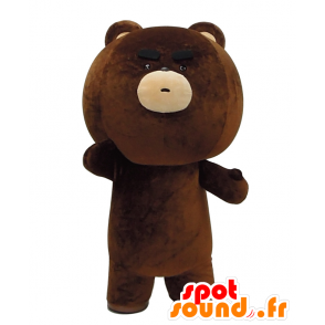Hayabe-beya maskot, stor brun nallebjörn ser otäck ut -