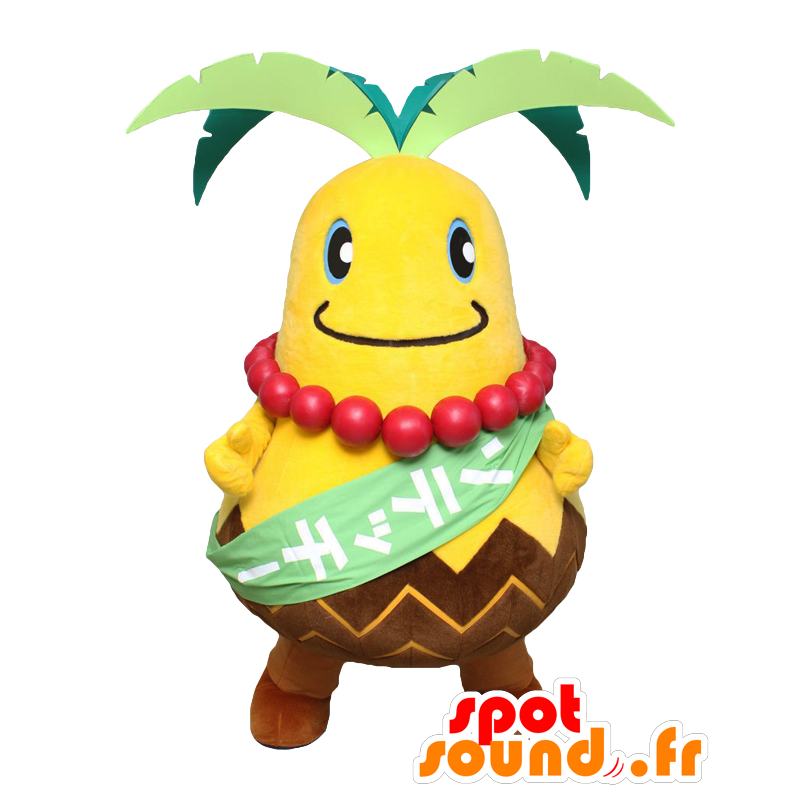 Mascot Sotetchi piña gigante, muy divertido y sonriente - MASFR27932 - Yuru-Chara mascotas japonesas