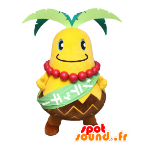 Mascotte de Sotetchi, ananas géant, très fun et souriant - MASFR27932 - Mascottes Yuru-Chara Japonaises