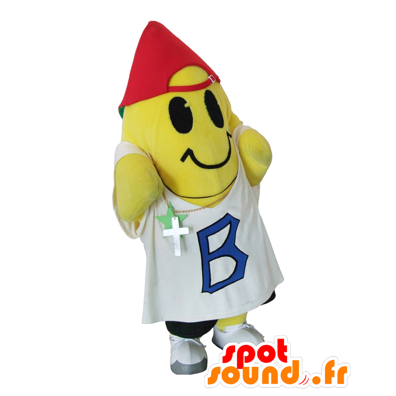 Mascot Hip Hop Biwatchi kun, star dressed in hip-hop - MASFR27938 - Yuru-Chara Japanese mascots