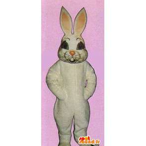 White Rabbit Mascot - MASFR007136 - Mascot kaniner