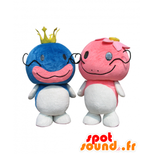 Mascots and Takechan Hanachan, 2 colored fish - MASFR27948 - Yuru-Chara Japanese mascots