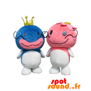 Mascots and Takechan Hanachan, 2 colored fish - MASFR27948 - Yuru-Chara Japanese mascots