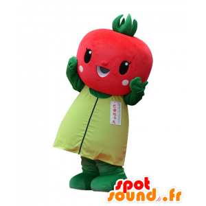 Tomapin Maskottchen, roten und grünen Tomaten, Riesen - MASFR27951 - Yuru-Chara japanischen Maskottchen