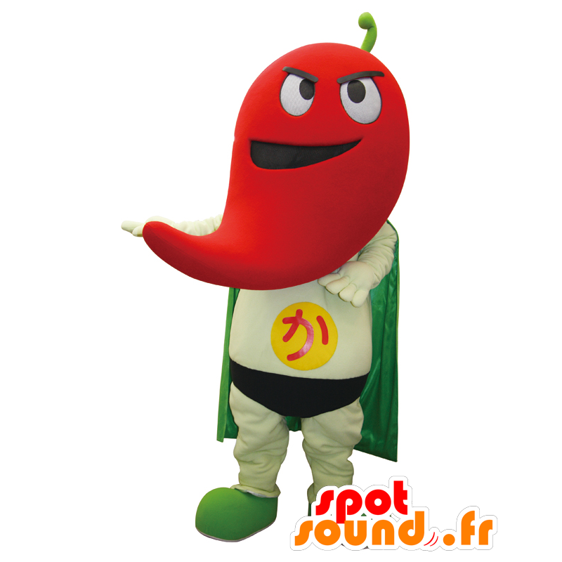 Mascotte Karaki-kun, pepe rosso con un mantello - MASFR27952 - Yuru-Chara mascotte giapponese