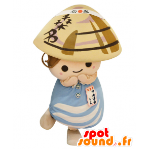 Maskot Yumehama-chan, asijská dívka s copánky - MASFR27953 - Yuru-Chara japonské Maskoti