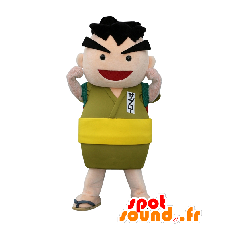 Mascot Asahinasaburo, Aziatische man om trots op te kijken - MASFR27959 - Yuru-Chara Japanse Mascottes