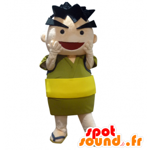Mascot Asahinasaburo, homem asiático de olhar orgulhoso - MASFR27959 - Yuru-Chara Mascotes japoneses