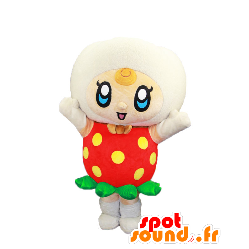 Kotoberi mascotte, fragola piselli gialli e rossi - MASFR27961 - Yuru-Chara mascotte giapponese