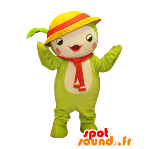 Denenmaru mascot, green and white character with a hat - MASFR27963 - Yuru-Chara Japanese mascots