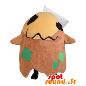 Mascota Mojaro, el bebé gigante, de color marrón y algas de color beige - MASFR27965 - Yuru-Chara mascotas japonesas