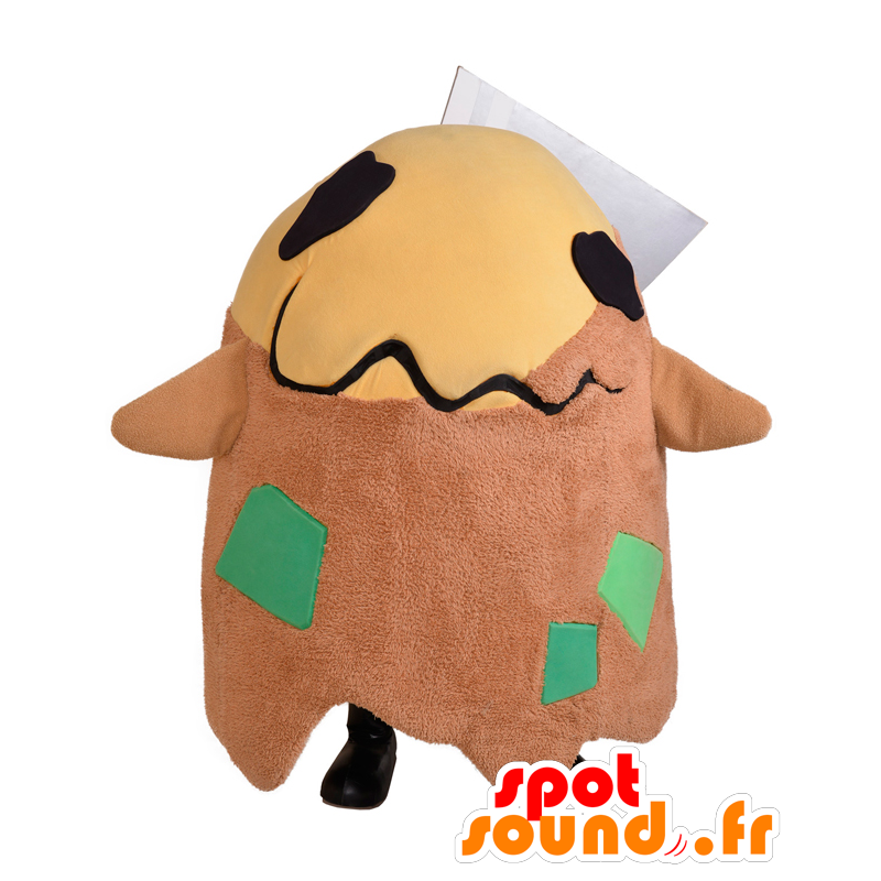 Mascotte de Mojaro, poupon géant, algue marron et beige - MASFR27965 - Mascottes Yuru-Chara Japonaises