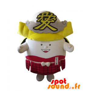 Mascot Kometsugu white man dressed in samurai - MASFR27967 - Yuru-Chara Japanese mascots