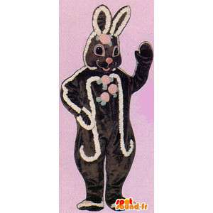 Chocolate brown rabbit costume way - MASFR007139 - Rabbit mascot