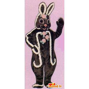 Traje de la moda conejo de chocolate Brown - MASFR007139 - Mascota de conejo