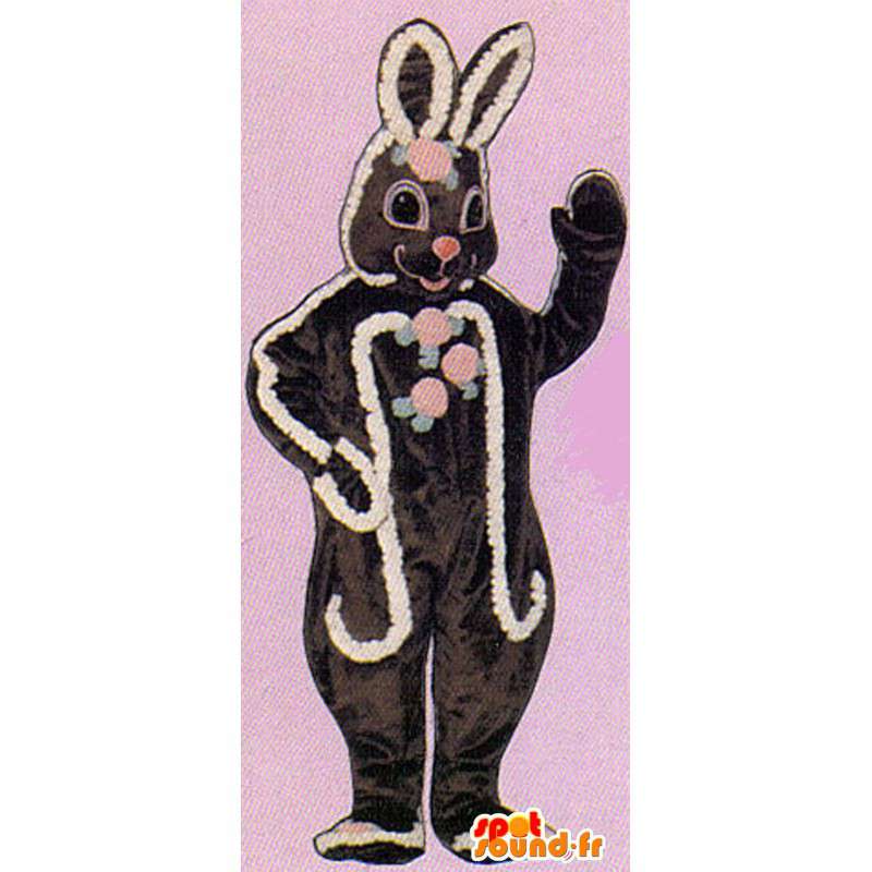 Braun Schokolade Bunny-Kostüm Mode - MASFR007139 - Hase Maskottchen