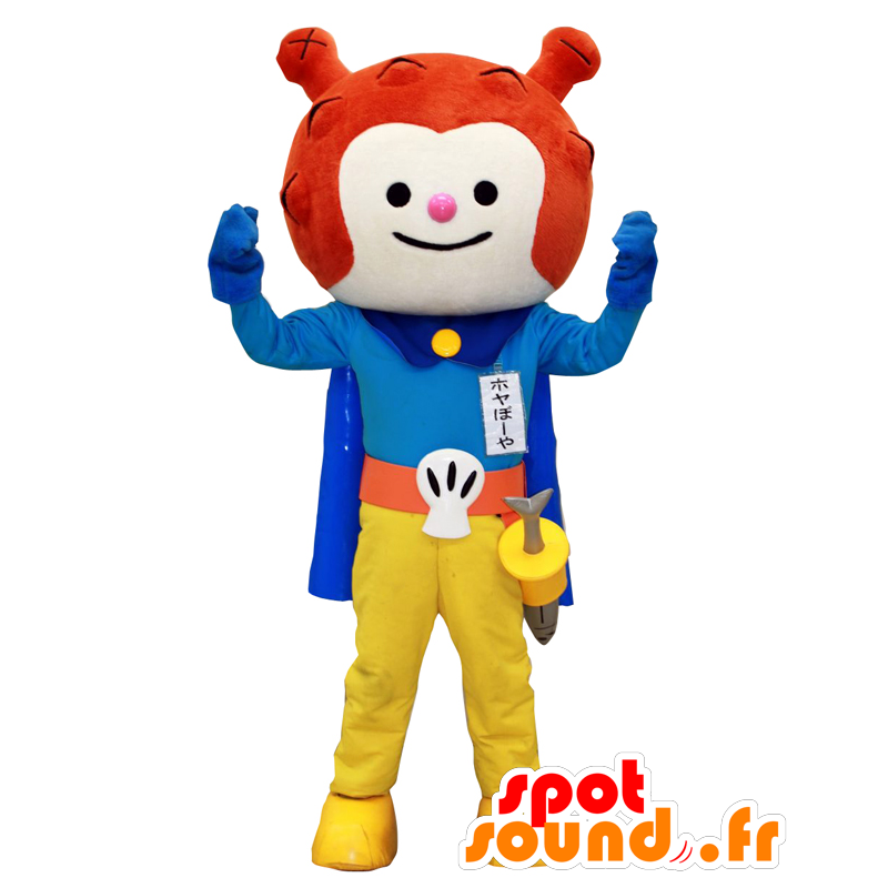 Hoyaboya mascotte, alieno rosso vestito come un cavaliere - MASFR27971 - Yuru-Chara mascotte giapponese