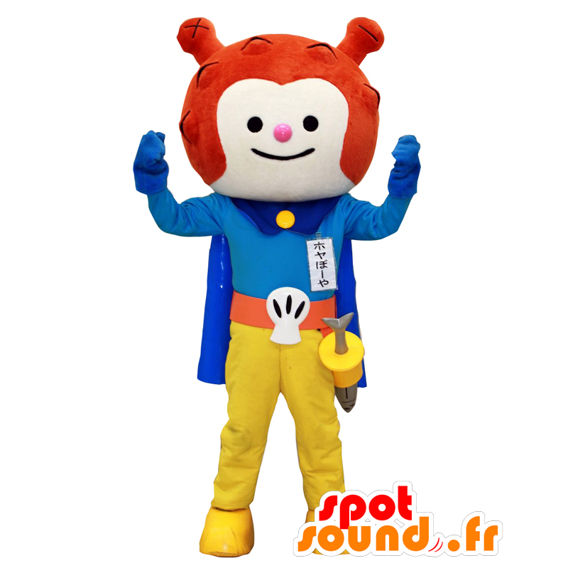 Mascot Hoyaboya, rød fremmed kledd som en ridder - MASFR27971 - Yuru-Chara japanske Mascots