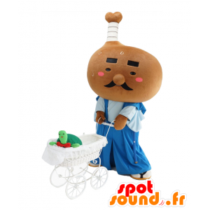 Mascot Hühnerbein, Samurai Marugame Stadt - MASFR27972 - Yuru-Chara japanischen Maskottchen