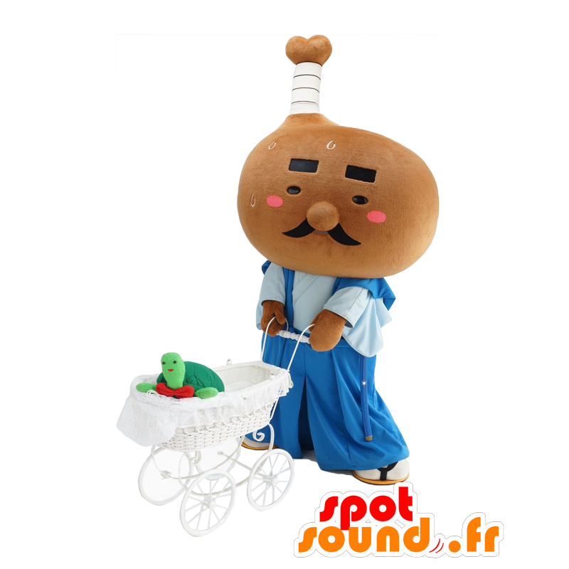 Mascot Hühnerbein, Samurai Marugame Stadt - MASFR27972 - Yuru-Chara japanischen Maskottchen