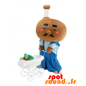 Mascot Hühnerbein, Samurai Marugame Stadt - MASFR27972 - Yuru-Chara japanischen Maskottchen