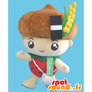 Mascot Shiroishi chan karakter met groenten en fruit - MASFR27973 - Yuru-Chara Japanse Mascottes