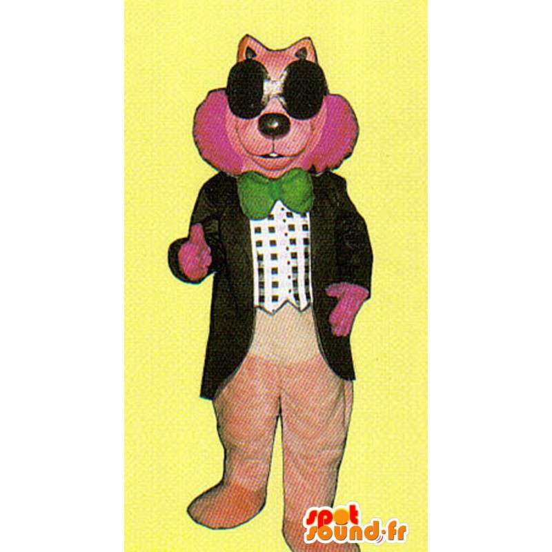 Traje rosado de la mascota del lobo - MASFR007140 - Mascotas lobo