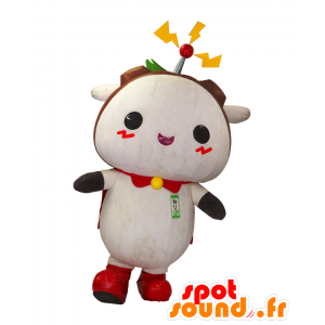 Mascot Neri kun, witte robot met een antenne op het hoofd - MASFR27985 - Yuru-Chara Japanse Mascottes