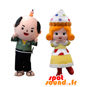 Mascotte Kashinari kun e la sua principessa - MASFR27988 - Yuru-Chara mascotte giapponese