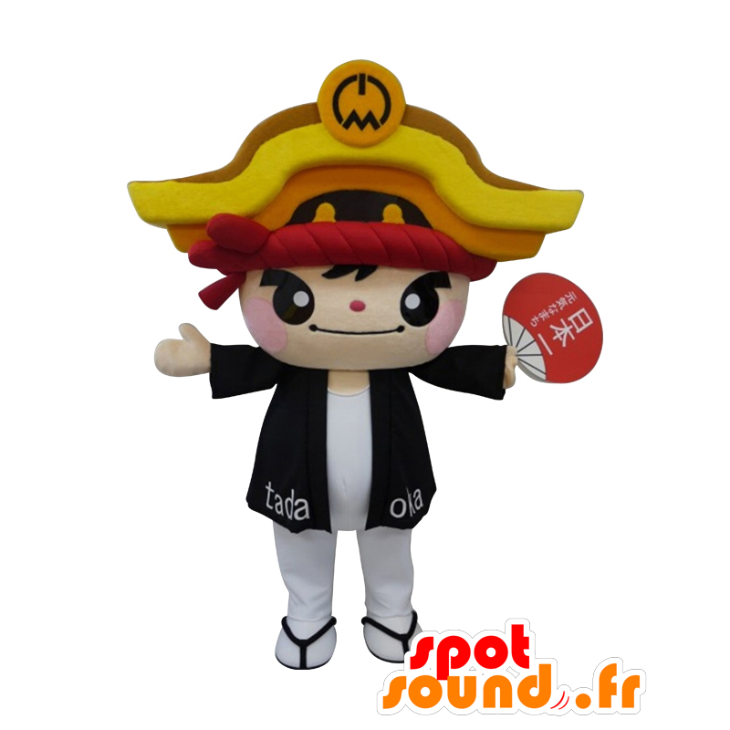 Mascot Tadaoka jongen met een tempel dak boven je hoofd - MASFR27989 - Yuru-Chara Japanse Mascottes
