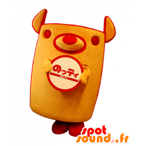 Mascot Nonoichi, laranja e vermelho do cão, rectangular - MASFR27990 - Yuru-Chara Mascotes japoneses