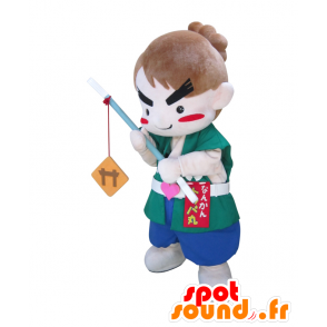 Nankansk maskot, hårdt udseende samurai - Spotsound maskot