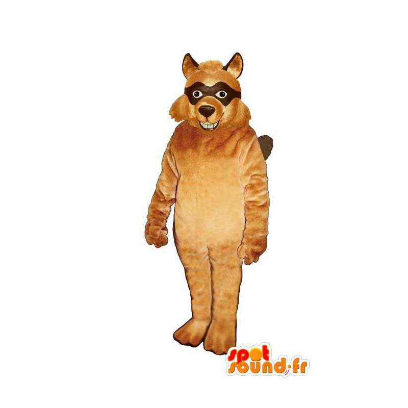 茶色の仮面のオオカミのマスコット-MASFR007143-オオカミのマスコット