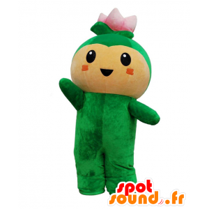 Hasu-chan Maskottchen grüne Lotusblüte und rosa Riesen - MASFR28009 - Yuru-Chara japanischen Maskottchen