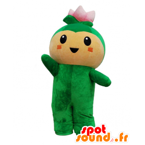 Hasu-chan Maskottchen grüne Lotusblüte und rosa Riesen - MASFR28009 - Yuru-Chara japanischen Maskottchen