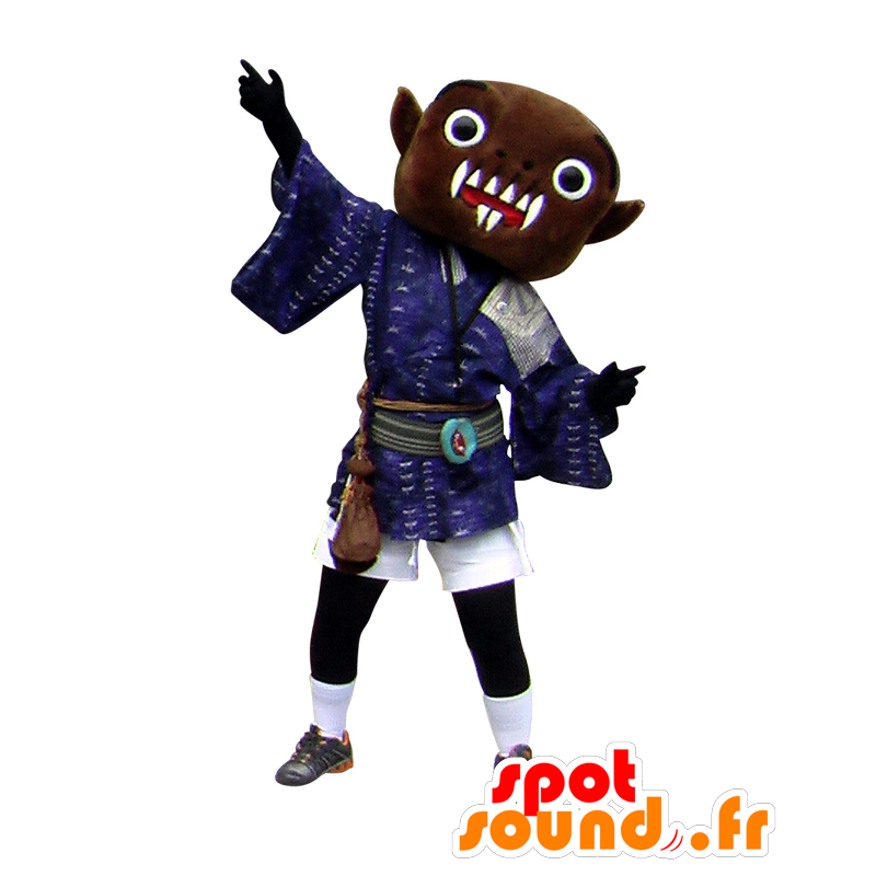 Mascot Darudaru, monstro marrom com dentes grandes - MASFR28011 - Yuru-Chara Mascotes japoneses
