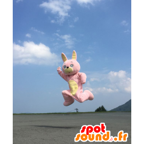 Usahi mascot, pink bunny and very fun yellow - MASFR28013 - Yuru-Chara Japanese mascots