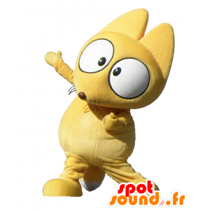 Gensuke maskot, gul mus med store øjne - Spotsound maskot