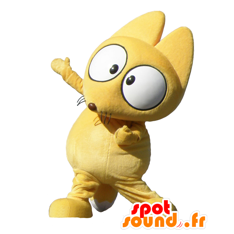 Mascotte de Gensuke, souris jaune avec de grands yeux - MASFR28015 - Mascottes Yuru-Chara Japonaises