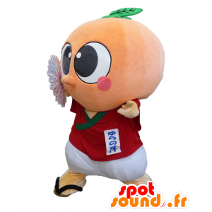 Mascot Yurano-kun, squinting man with a round head - MASFR28016 - Yuru-Chara Japanese mascots