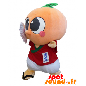 Maskot Yurano-kun, šilhající muž s kulatou hlavou - MASFR28016 - Yuru-Chara japonské Maskoti