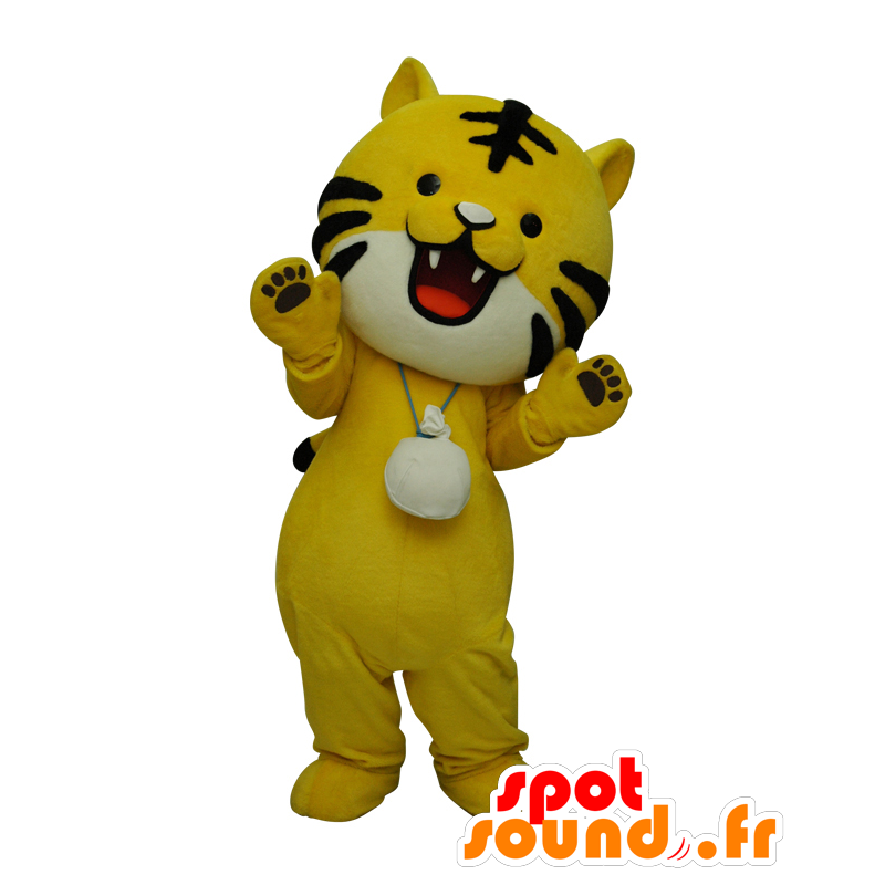 Mascotte de Tora kun, bébé tigre, lionceau jaune et noir - MASFR28017 - Mascottes Yuru-Chara Japonaises