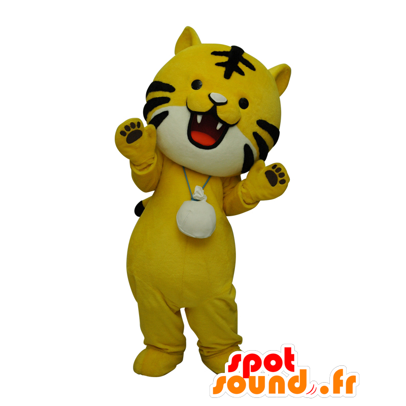 Tora kun maskot, baby tiger, gul og sort løveunge - Spotsound