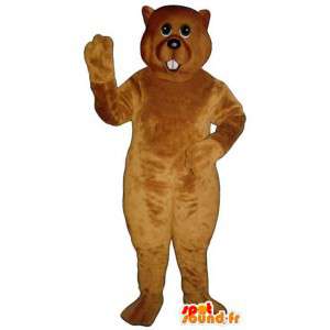 Costume de castor marron clair - MASFR007144 - Mascottes de castor