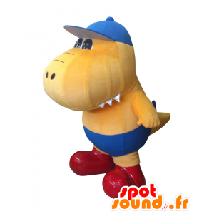 Gaburikun mascotte, dinosauro arancione con mutande blu - MASFR28020 - Yuru-Chara mascotte giapponese