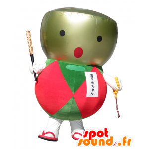 Mascot Orinchan, grote Japanse drum, kleurrijke en mollige - MASFR28024 - Yuru-Chara Japanse Mascottes