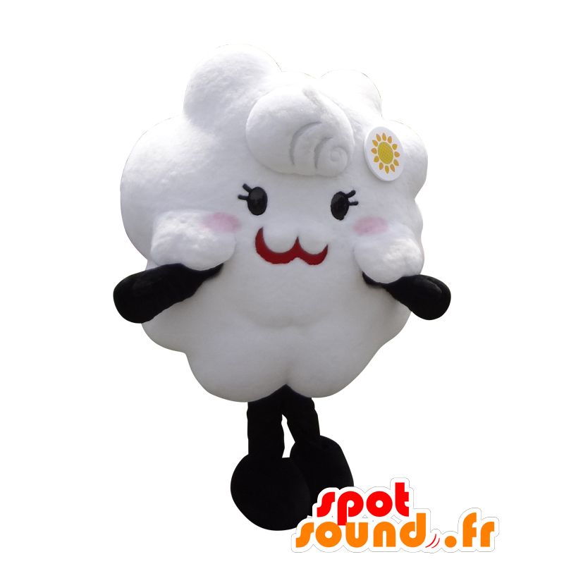 Kiriko-chan Maskottchen, niedlich und süß weißen Wolke - MASFR28026 - Yuru-Chara japanischen Maskottchen