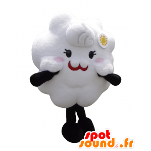 Kiriko-chan maskot, sød og blød hvid sky - Spotsound maskot