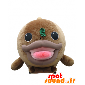 Kue Maskottchen Taro, großen braunen Fisch mit einem großen Kopf - MASFR28029 - Yuru-Chara japanischen Maskottchen